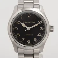 ハミルトン カーキ フィールド マーフ H70405130 SS AT 黒文字盤