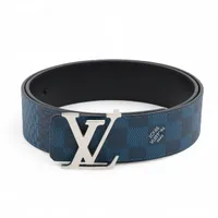 ヴィトン サンチュール LVイニシアル M9453 PVC×レザー ベルト JJ5200