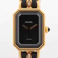 シャネル プルミエールM H0001 QZ 黒文字盤