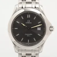 オメガ シーマスター 2511.43 SS QZ グレー文字盤