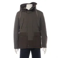 ヘルノ ウール 中綿ジャケット 48 カーキ