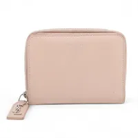 サンローランパリ ロゴ GUE414661 レザー コンパクトウォレット ピンク