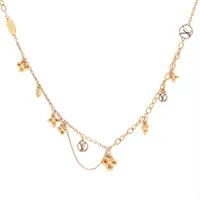 ヴィトン コリエブルーミング M64855 GP ネックレス OB0233 ゴールド