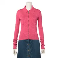 シャネル ココマーク 素材不明 ニットジャケット サイズ不明 ピンク