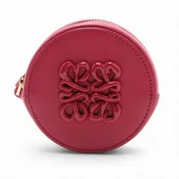 ロエベ アナグラム レザー コインケース ピンク