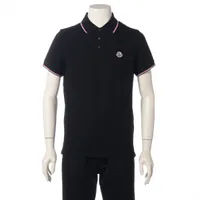 モンクレール コットン ポロシャツ 23年 S ブラック