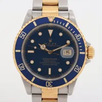 ロレックス サブマリーナーデイト 16613LB SS×YG AT 青文字盤