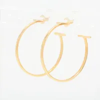 ティファニー Tワイヤー フープ 750(YG)