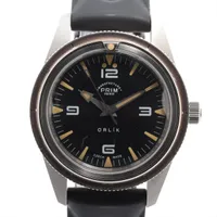 プリム SS×ラバー AT 黒文字盤