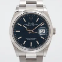 ロレックス デイトジャスト36 126200 SS AT 青文字盤