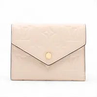 ヴィトン モノグラム アンプラント ポルトフォイユヴィクトリーヌ M82344 コンパクトウォレット クレーム