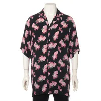 グッチ シルク シャツ 50 ブラック