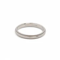 ティファニー ミルグレインバンド Pt950