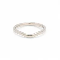 ティファニー カーブドバンド Pt950