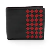 ボッテガヴェネタ イントレチャート レザー×パイソン 財布 レッド A