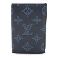 ヴィトン モノグラムシャドウ オーガナイザードゥポッシュ M80421 カードケース ブルー