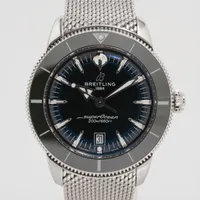 ブライトリング スーパーオーシャン ヘリテージ SS AT グリーン文字盤