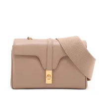 セリーヌ 16セーズ スモール レザー 2WAYハンドバッグ ベージュ