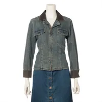 シャネル ココボタン コットン デニムジャケット 00A 36 ブルー