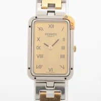 エルメス クロアジュール CR1.220 SS QZ シャンパン文字盤