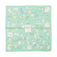 エルメス カレ90 LA PRAIRIE 草原 シルク スカーフ ブルー ABランク