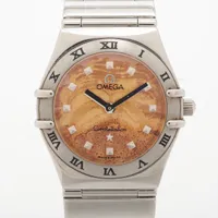オメガ コンステレーション SS QZ シャンパン文字盤