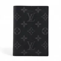 ヴィトン モノグラム エクリプス クーヴェルテュールパスポール M64501 パスケース ブラック