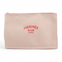 エルメス ヨッティング フラットGM トワルアッシュ オレンジ シルバー金具