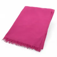 エルメス ウール×カシミヤ ストール ピンク