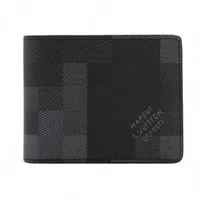 ヴィトン ダモフラージュ ポルトフォイユスレンダー 型番 コンパクトウォレット ブラック