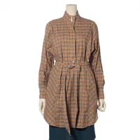 バーバリー ノバチェック コットン シャツワンピース IT36 ベージュ