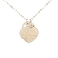 リターントゥティファニー ミニ ダブルハート ネックレス　シルバー925 TIFFANY&Co シルバー リターントゥ ミニダブルハート ネックレス