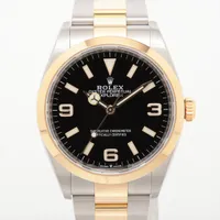 ロレックス エクスプローラー36 124273 SS×YG AT 黒文字盤