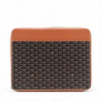 ゴヤール PVC クラッチバッグ ブラウン