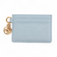 ヴィトン モノグラム アンプラント ポルトカルトLVチャーム M83585 カードケース ブルーオランプ