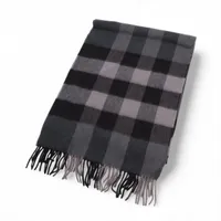 バーバリー ノバチェック カシミヤ マフラー ブラック