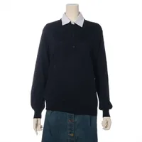 プラダ ウール ニット 24年 40 ネイビー