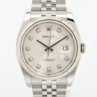 ロレックス デイトジャスト36 116234G SS×WG AT シルバーホリコン文字盤