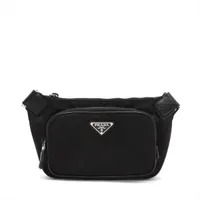 プラダ テスート ナイロン ボディバッグ ブラック