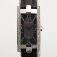 ハリーウィンストン アヴェニューCミニ 332LQW WG×革 QZ シェル文字盤