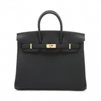 エルメス バーキン25 ルトゥルネ トゴ ブラック ゴールド金具