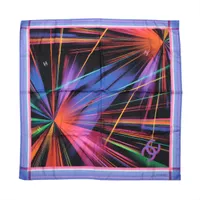 シャネル ココマーク シルク スカーフ 17S パープル