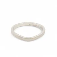 カルティエ バレリーナ カーブ ウェディング Pt950 57