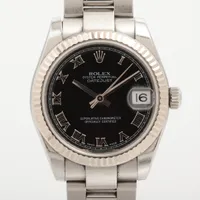 ロレックス デイトジャスト 178274 SS×WG AT 黒文字盤