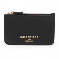 サンローランパリ ロゴ 810902 レザー コインケース ブラック