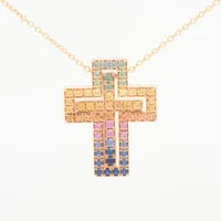 ダミアーニ ベルエポック クロス サファイア ダイヤ 750(PG)