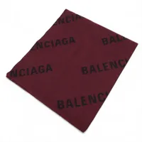 バレンシアガ 685514 ウール マフラー レッド