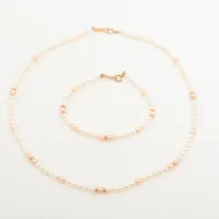 タサキ パール K18(YG) (ネックレス 総8.8g ブレスレット 総4.0g)