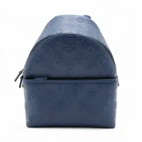 グッチ チルドレンズ レザー バックパック/リュック ネイビー