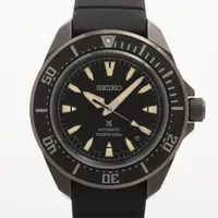 セイコー ダイバーズ200m 7S26-0020 SS×ラバー AT 黒文字盤 ABランク